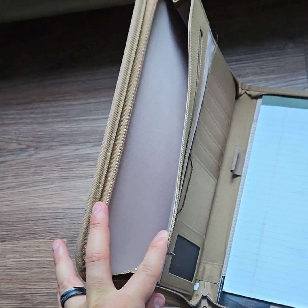 Alpha Code Tan Organizer/Tablet Case - Picture 4 of 5